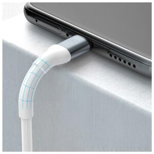 Kabelis 3MK Hyper Cable N-SERIES USB-A į USB-C 1m 9V/2A 18W baltos saplvos - Image 5