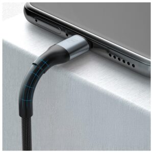 Kabelis 3MK Hyper Cable N-SERIES USB-A į USB-C 1m 9V/2A 18W juodos spalvos - Image 5