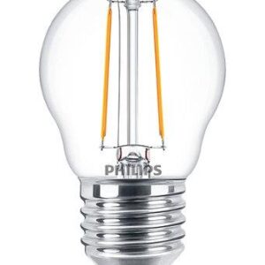LED lemputė PHILIPS, P45, E27, 2 W, 250 lm, 2700 K