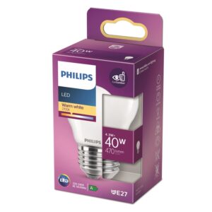 LED lemputė PHILIPS, P45, E27, 4,3 W, 470 lm, 2700 K - Image 2