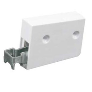 Univers. spintelės laikiklis REJS, metalas, baltas plastikas