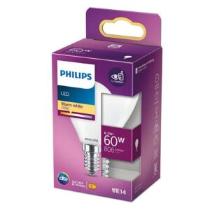 Lemputė Philips LED, P45, 2700 °K, E14, 6.5 W, 806 lm - Image 2