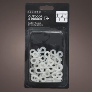 Kabliukai elektrinei girliandai 24 vnt Lumineo