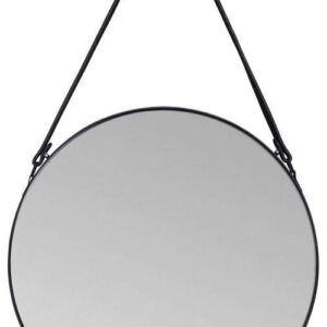 Veidrodis pakabinamas juodu rėmu apvalus 60cm
