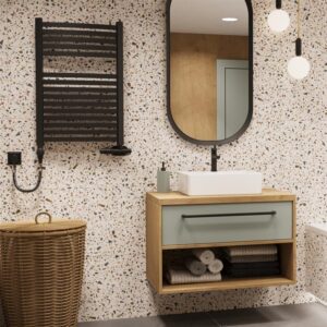 Praustuvo maišytuvas Invena Invena, juodas/chromo - Image 2