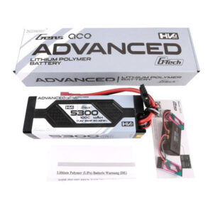 Gens ace Advanced G-Tech 5300mAh 11.4V 3S1P 100C HV car Lipo Battery Pack Hardcase with Deans Plug - Image 4