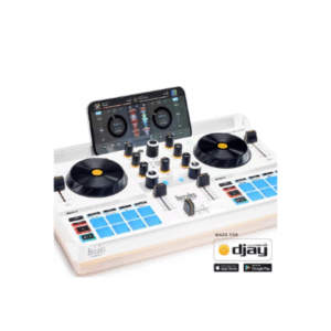 Hercules DJ Mixer DJControl Mix Ultra, Bluetooth, Built-in Battery, White (4780942) - Image 5