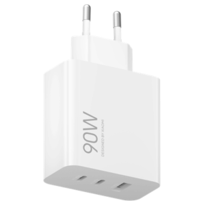 Xiaomi Triple (2xUSB-C,1xUSB-A) 90W GaN kelioninis įkroviklis baltos spalvos - Image 3