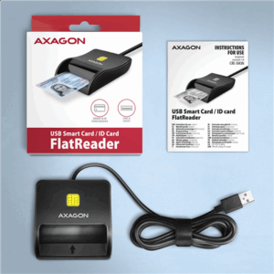 AXAGON CRE-SM3N USB Smart Card FlatReader - Image 7
