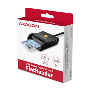 AXAGON CRE-SM3N USB Smart Card FlatReader - Image 8