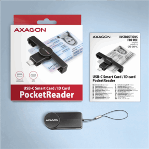 AXAGON CRE-SMPC USB-C Smart Card PocketReader - Image 8