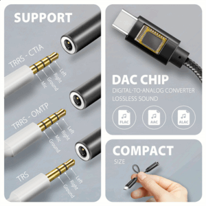 AXAGON ADA-HC USB-C Hi-Res Audio Adapter - 3.5mm Jack, 32 Bit, 384 kHz - Image 5