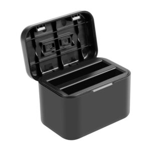 Charging case for batteries and memory cards PULUZ for Insta360 X4 (black) - Image 2