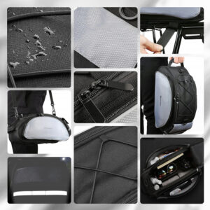 Wozinsky Bike Pannier Bag with Shoulder Strap 13L Black (WBB1BK) - Image 2