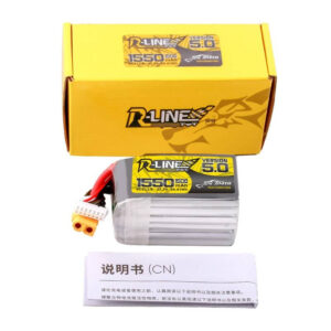 Lipo Tattu R-Line Version 5.0 1550mAh 22.2V 150C 6S battery with XT60 connector - Image 4