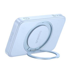 Baseus powerbank with stand PicoGo Qi2 5000mAh 20W blue - Image 2