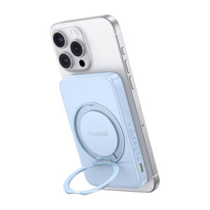 Baseus powerbank with stand PicoGo Qi2 5000mAh 20W blue - Image 3