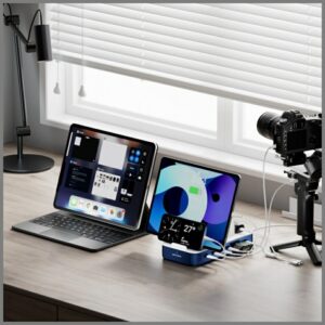 Charging station 4smarts Team 100W with cable set navy blue - Image 9