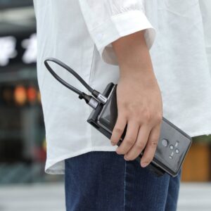 Baseus Simple flat cable USB cable / USB Type C SuperCharge 5A 40W Quick Charge 3.0 QC 3.0 23cm pilkos spalvos (CATMBJ-BG1) - Image 7