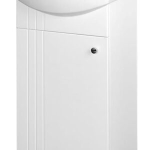 Vonios spintelė su praustuve RIVA SA44, 26×40,8×70 cm, balta