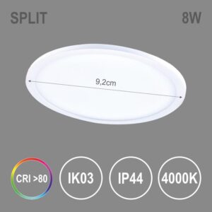 Įmontuojamas šviestuvas Tope Split R NW, 8W, LED, 4000K - Image 2