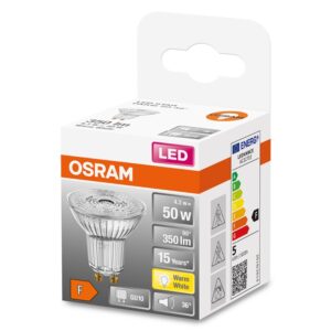 LED lemputė Osram PAR16, 36°, 4,3W, GU10, 2700K, 350lm - Image 2