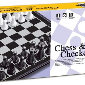 Magnetinė šaškių ir šachmatų lenta qx5480