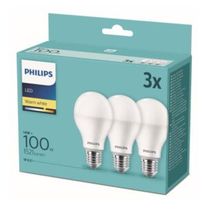 LED lemputė Philips A67, 14W, E27, 2700K, 1521lm, 3 vnt. - Image 2