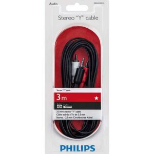 Laidas PHILIPS 3.5mm M, 2xRCA M, 3m, juodas SWA2520W/10