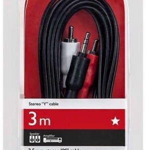 Laidas PHILIPS 3.5mm M, 2xRCA M, 3m, juodas SWA2520W/10 - Image 2