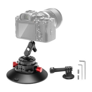 Mount with suction cup 1/4 inch Neewer CA013 for sports cameras (DJI Action, GoPro, Insta360) - Image 1