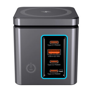 Blitzwolf BW-i113 GaN, USB-A, 3xUSB-C, 105W mains charger - Image 3