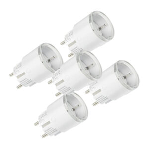 Set of 5 Shelly Plug S MTR Gen3 12A smart outlets (white)