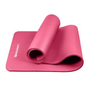 Wozinsky exercise mat 181 x 63 x 0.9 cm thick gymnastic yoga mat pink - Image 4