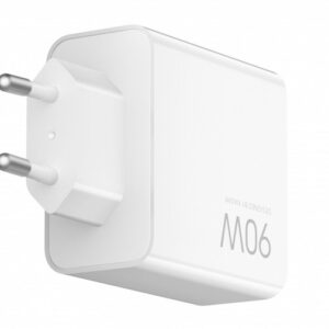 Xiaomi Triple (2xUSB-C,1xUSB-A) 90W GaN kelioninis įkroviklis baltos spalvos