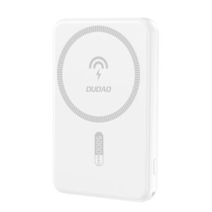 Dudao K14S USB-A / USB-C / MagSafe wireless powerbank 20W 5000mAh - baltos spalvos