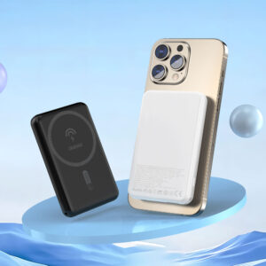 Dudao K14S USB-A / USB-C / MagSafe wireless powerbank 20W 5000mAh - baltos spalvos - Image 2