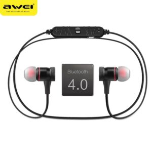 AWEI A920BL Bluetooth sports ausinės juodos spalvos magnetic - Image 5
