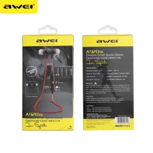 AWEI A920BL Bluetooth sports ausinės juodos spalvos magnetic - Image 6