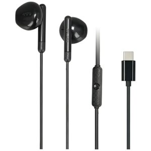 AWEI PC-6T USB stereo ausinės-C juodos spalvos