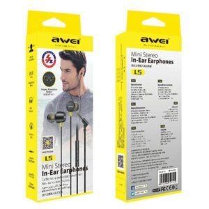 AWEI L5 stereo ausinės 3.5mm jack/juodos spalvos - Image 3