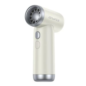 AWEI F40 3-in-1 3300mAh multifunkcinis ventiliatorius baltos spalvos