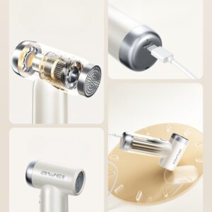 AWEI F40 3-in-1 3300mAh multifunkcinis ventiliatorius baltos spalvos - Image 7