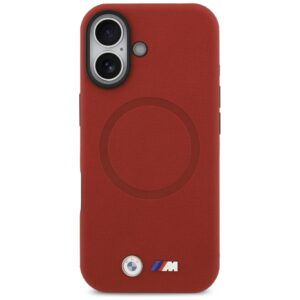 BMW M FW Metal Logo MagSafe dėklas skirtas Apple iPhone 17 raudonos spalvos - Image 3