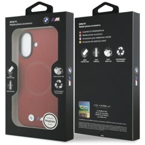BMW M FW Metal Logo MagSafe dėklas skirtas Apple iPhone 17 raudonos spalvos - Image 8
