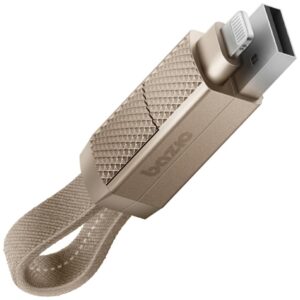 Kabelis Bazic GoCharge Alucable 4in1 (USB-A/USB-C - USB-C/Lightning) 15cm 60W 3A PD Fast Charge gold - Image 1