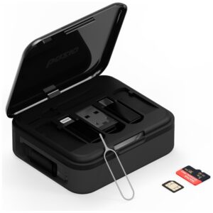 Kabelis Bazic GoCharge Loop 5in1 Lightning, USB-A, Micro USB 1m juodos spalvos - Image 2