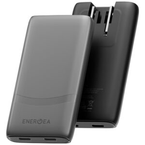 Laidinis įkroviklis Energea TravelWorld Edge 65W 2xUSB-C PD/PPS/QC3.0 (US/UK/EU) graphite