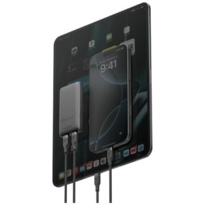 Laidinis įkroviklis Energea TravelWorld Edge 65W 2xUSB-C PD/PPS/QC3.0 (US/UK/EU) graphite - Image 3