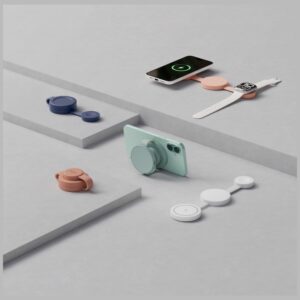 Belaidis įkroviklis Bazic GoMag Trio 2 3in1 15W magnetic skirtas Apple iPhone/Watch/AirPods pilkos spalvos - Image 5